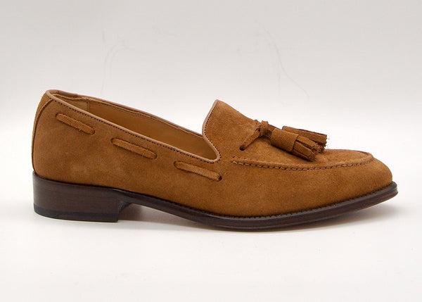 Tassel Med Brown Suede